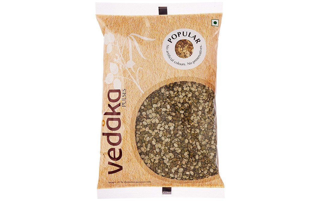 Vedaka Popular Green Moong Split    Pack  1 kilogram